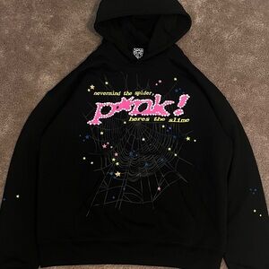 Black Graphic Hoodie with Web Design send best offer